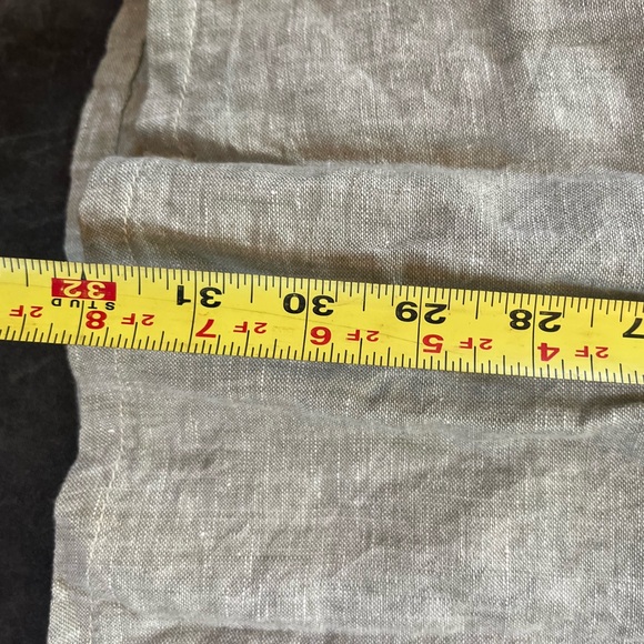 Tahari 100% Linen Preppy Tennis Minimalist Edwardian Button Front 90s Mini Dress - Picture 8 of 9